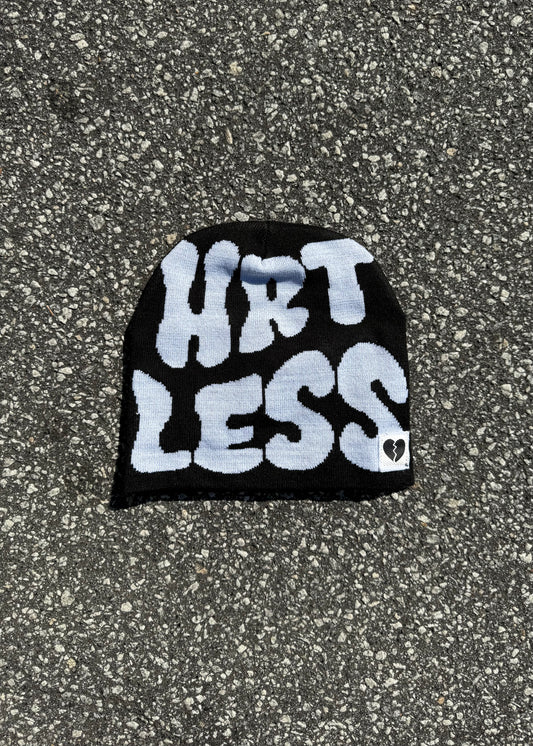 Black Hrtless Beanie